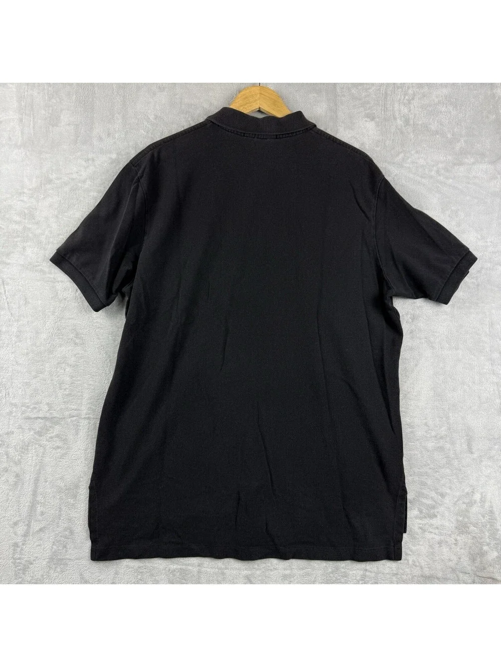 Polo Ralph Lauren Black Short Sleeve Polo Shirt Yellow Pony Logo Classic Men XL